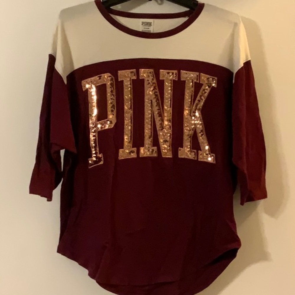 Baseball-T, pink shirt